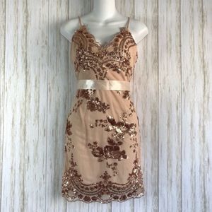 SHEIN Lace Dress Sequin Evening Small
Dress Mini
